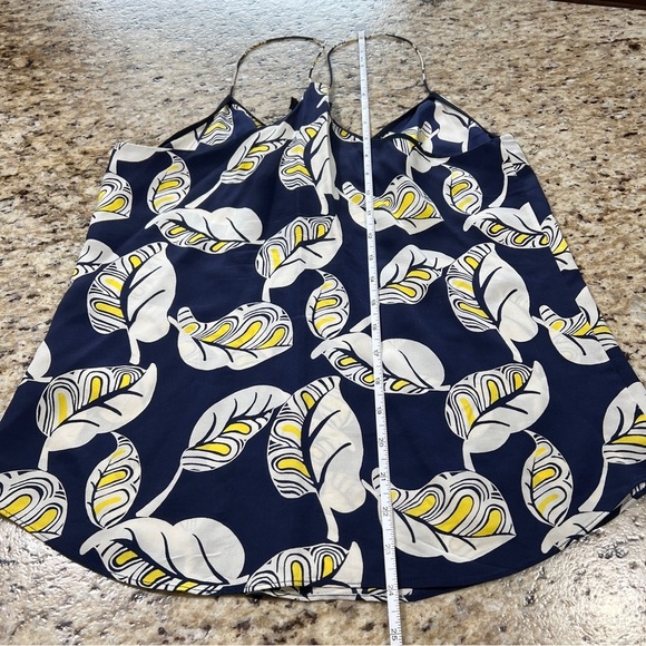 J CREW CAMISOLE 2 100% SILK SPAGHETTI STRAPS RACERBACK FLORAL FEMININE SLINKY - Picture 7 of 9